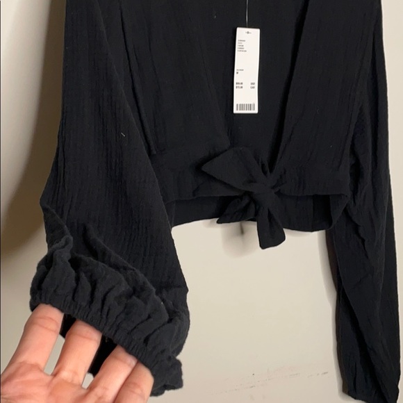 Urban outfitters Crop top tie-front blouse - Picture 7 of 9